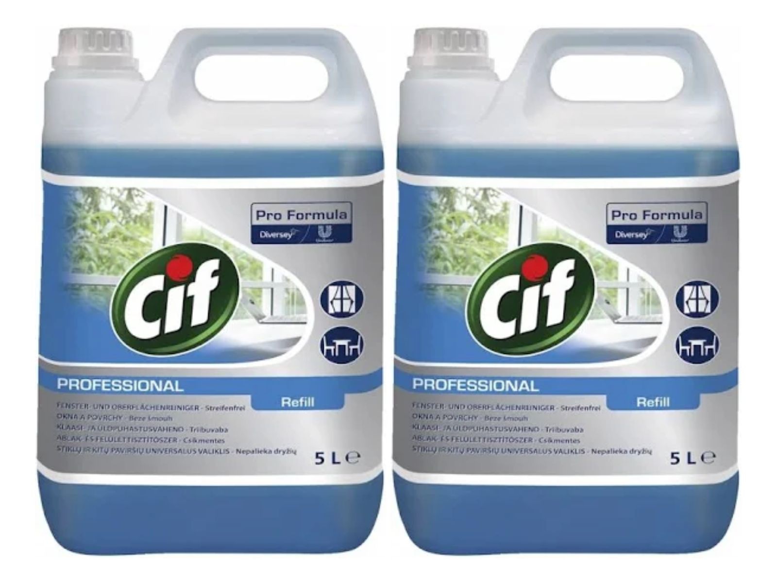 Cif Pro Formula Glass & Multi Surface Cleaner Karton 2x5l (2 sztuki w opakowaniu)